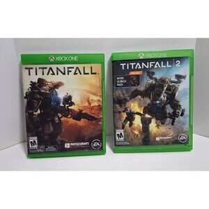 MICROSOFT XBOX ONE TITANFALL & TITANFALL 2 GAME LOT CIB COMPLETE IN BOX